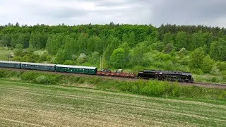 Thumbnail: Parní lokomotiva 475.111 Šlechtična na trase Přeštice - Plzeň v rámci Slavností svobody [03.05.2025]