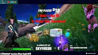 Thumbnail: I Tried Ranked Fortnite Using Full Body Virtual Reality Controls