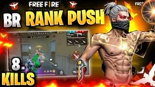 Thumbnail: 8 kills 🎯 Garenaa free fire solo rank push | MP40 + AK47 | solo rank push to grandmaster #freefire