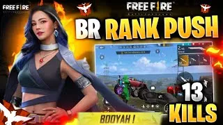 Thumbnail: 13 Kills 💪 Solo Rank Push Freefire 🔥 Full Gameplay ⚡| Hardest Lobby | Freefire Max 📱