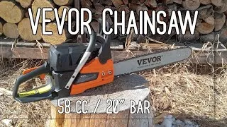 Thumbnail: How good is a VEVOR Chainsaw?  Unboxing, setup and demo