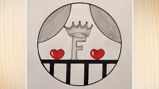 Thumbnail: Circle letter art design drawing।। Easy beautiful circle drawing।। circle heart drawing ideas easy।।