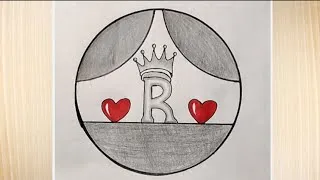 Thumbnail: B letter art design drawing easy।। circle drawing ideas।। beautiful circle design drawing video easy