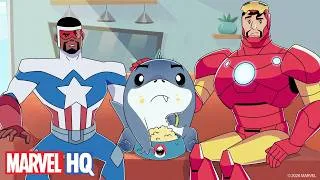 Thumbnail: Jeff vs Jeff?! 🦈🍦 | Jeff & His Super Hero Friends | @MarvelHQ