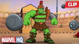 Thumbnail: Hulk Fights Without a Brain 🤯 | The Super Hero Squad Show | @MarvelHQ