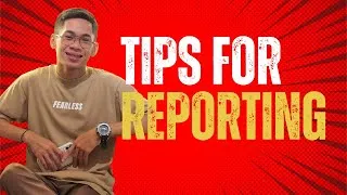 Thumbnail: TIPS FOR REPORTING || Marvin Cabañero