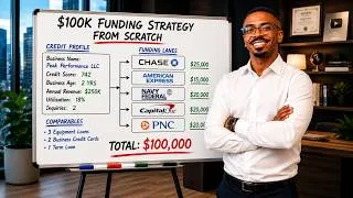 Thumbnail: Watch Me Build a $100K Funding Strategy From Scratch Using One Credit Profile