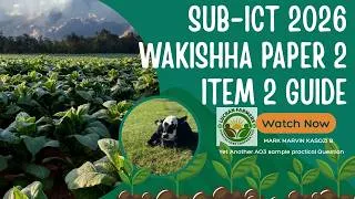 Thumbnail: S6 SUB-ICT Paper 2 Wakissha Guide for Item 2 2026