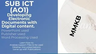Thumbnail: SUB ICT (AO1) Digital Content Creation