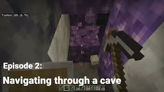 Thumbnail: Minecraft Survival Series Ep. 2 | Navigating through a Cave | MCBE | No Commentary