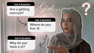 Thumbnail: Answering Your NOSEY Questions || Marriage, Hijab, Uni 𐙚⋆.˚