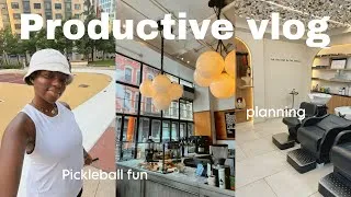 Thumbnail: VLOG | my first digital product is finally live! ✨ vacation planning & playing pickleball