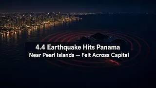 Thumbnail: 4.4 Earthquake Hits Panama Near Pearl Islands — Felt Across Capital