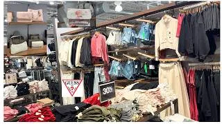 Thumbnail: GUESS FACTORY OUTLET SALE PURSES SHOES up to 70%off #shopping #guess #clothing 