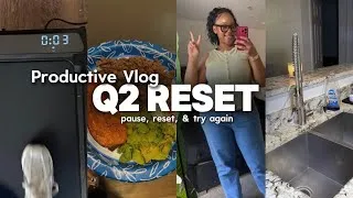 Thumbnail: Q1 of 2026 Is Over… Let’s Reset Our Goals for Q2 | Reflect & Plan With Me