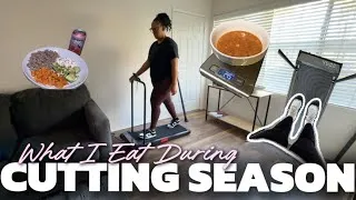 Thumbnail: What I Eat in a Day to Lose Fat | Cutting Season| Walking Routine🤍🌱