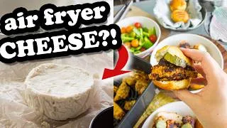 Thumbnail: EASY VEGAN Air Fryer Recipes w/ Cosori | Tofu Nashville Hot Chickn, Cinnamon Rolls, Yogurt & CHEESE!