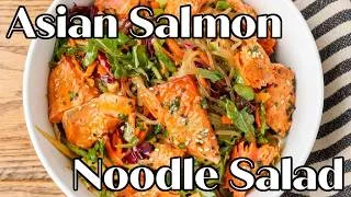 Thumbnail: Asian Salmon Noodle Salad #noodlesalad #asiansalmonsalad