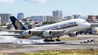 Thumbnail: MSFS 2020 Plane Spotting: Singapore Airlines Airbus A380-800 Stunning Touchdown at Manila