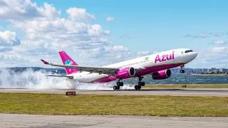 Thumbnail: BLOWN OFF COURSE! Azul Airbus A330 Forced Go Around in Gusty Winds at Boston  MSFS 2020