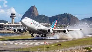 Thumbnail: IMPOSSIBLE LANDING?! American Airlines Boeing 747 Tries to Land at Santos Dumont | MSFS 2020
