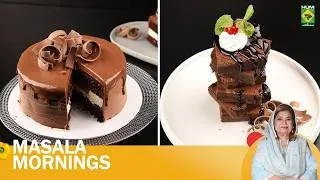 Thumbnail: Best Of Masala Mornings | Chocolate Delight Cake and Fudgy Chocolate Brownie | Shireen Anwar