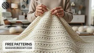 Thumbnail: NEW & VERY EASY Crochet Pattern for Beginners!⚡️Crochet Stitch for Baby Blanket, Scarf & Bag