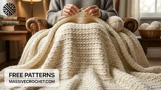 Thumbnail: SUPER EASY & NEW Crochet Pattern for Beginners - Crochet Stitch for Baby Blanket, Scarf & Bag