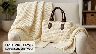 Thumbnail: SUPER EASY & FAST! 1 ROW-REPEAT Crochet Pattern for Beginners | Crochet Stitch for Blanket & Bag