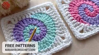 Thumbnail: Crochet a VERY EASY & LOVELY Granny Square for Beginners ❤️