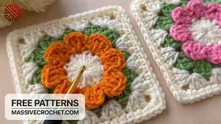 Thumbnail: Crochet a VERY EASY Granny Square for Beginners! 💛