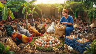 Thumbnail: Free Range Chickens | Collecting Fresh Eggs on a Beautiful Countryside Farm