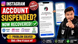 Thumbnail: We Suspended Your Account 180 Day Problem | instagram account suspended problem |suspended instagram