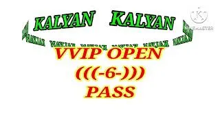 Thumbnail: KALYAN-04-08-2026 VVIP OPEN ((-6-)) PASS JODI RUNNING CONGRATULATIONS 