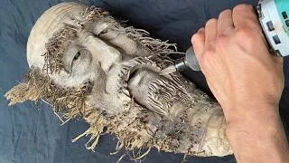 Thumbnail: From Rotten Wood to a Simple Masterpiece | Beginner Wood Carving