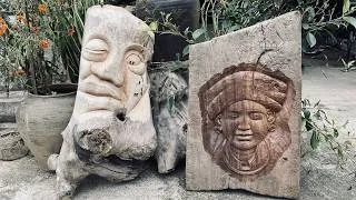 Thumbnail: Sculpted from Discarded Logs for Homestay Decor