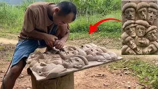 Thumbnail: 24 Hours Nonstop Carving to Deliver This Traditional Homestay Artwork