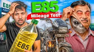 Thumbnail: Delhi to Jaipur: E20 vs E85 Splendor Test | Shocking Result🤯!