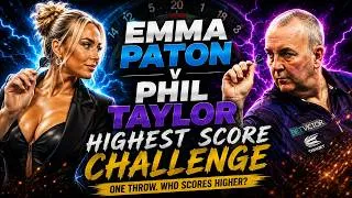 Thumbnail: Emma Paton vs Phil Taylor | Highest Score Challenge - Can Emma Paton Beat Phil Taylor With ONE Throw