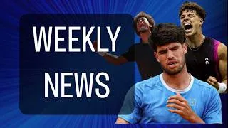Thumbnail: ALCARAZ OUT! 🚨 Sinner’s Record Hunt & Full Weekly Tennis Recap (ATP/WTA)