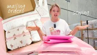 Thumbnail: COME WORK WITH ME ✨🧵 A Complete Day of Sewing Quilted Bags & Packing Orders
