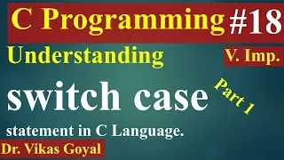 Thumbnail: #18 Switch statement in C Programming (with Notes) | C Programming