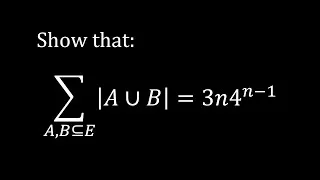 Thumbnail: Can you prove this awesome SET equality?