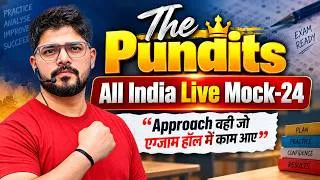Thumbnail: The Pundits All India Live Mock-24 || Mock Series For SSC & Railway Exam By Abhinav Rajput Sir