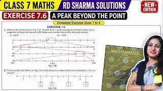 Thumbnail: Class 7 Maths Rd Sharma Exercise 7.6 Solutions | Chapter 7 A Peak Beyond The Point |Based on Ganita