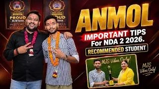 Thumbnail: Recommended Cadet ANMOL 🔥 NDA 2 2026 Strategy 💯 NDA 2 2026 Preparation 😎 NDA 2 2026
