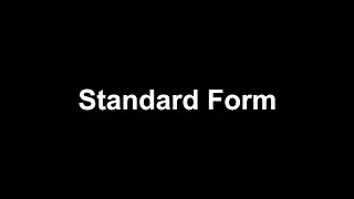 Thumbnail: Standard Form