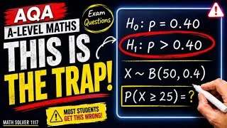 Thumbnail: AQA A Level Maths Hypothesis Testing: Exam Questions Students Get Wrong
