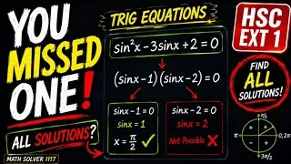 Thumbnail:  HSC Extension 1 Trig Equations | The Solutions Students Miss