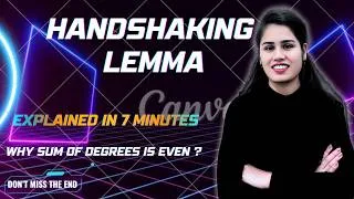 Thumbnail: Handshaking Lemma Explained | Graph Theory | Discrete Mathematics | Explained In 7 minutes